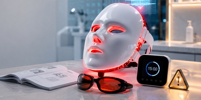 Masque LED visage : est-ce dangereux ?