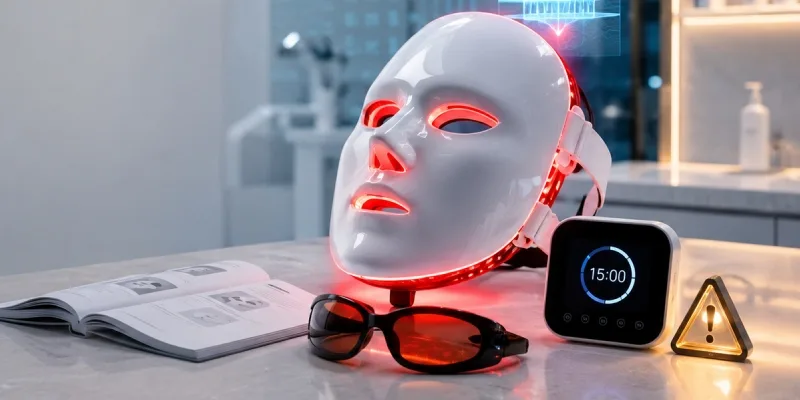 Masque LED visage : est-ce dangereux ?