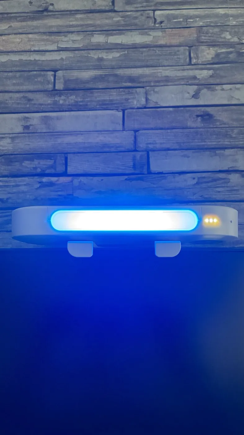 Luminette Drive en fonctionnement au bureau avec ses voyants lumineux